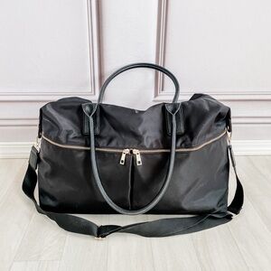 Black Nylon Tote Bag